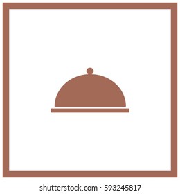  a tray of food  Vector illustration.