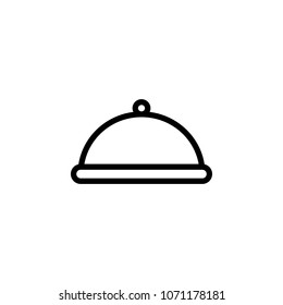 tray in the hotel icon. Element of minimalistic icons for mobile concept and web apps. Thin line icon for website design and development, app development