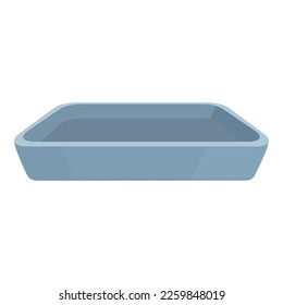 Tray icon cartoon vector. Cooking stuff. Food bakery