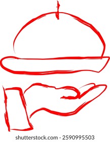 tray icon in Doodle style