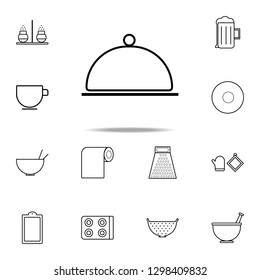 tray icon. kitchen icons universal set for web and mobile