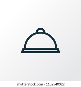 Tray icon line symbol. Premium quality isolated restaurant element in trendy style.