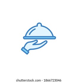 Icono de bandeja, Bandeja en el vector de mano