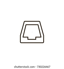 tray icon. sign design