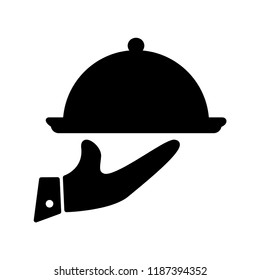 Tray icon style vector logo template
