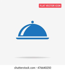 Tray icon. Vector concept illustration for design.