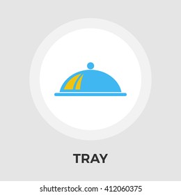 Tray Icon Vector. Flat icon isolated on the white background. Editable EPS file. Vector illustration.