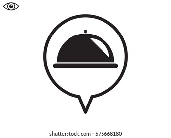 tray icon, vector illustration eps10