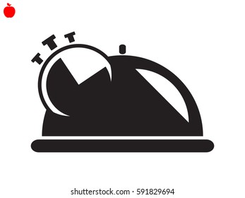 tray icon, vector illustration eps10