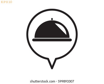 tray icon, vector illustration eps10