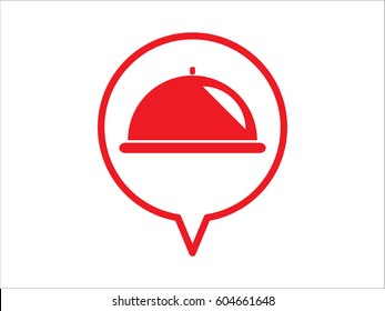 tray icon, vector illustration eps10