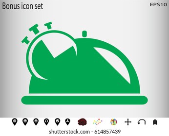 tray icon, vector illustration eps10