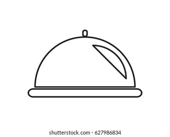 tray icon, vector illustration eps10