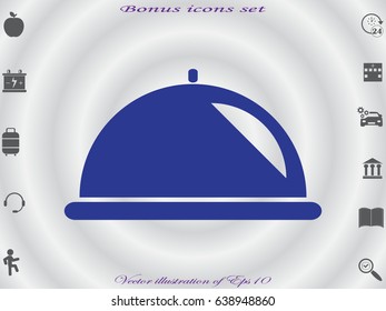 tray icon, vector illustration eps10