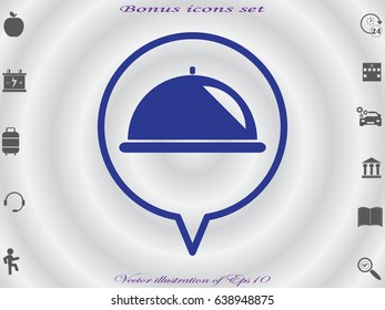 tray icon, vector illustration eps10