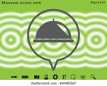 tray icon, vector illustration eps10