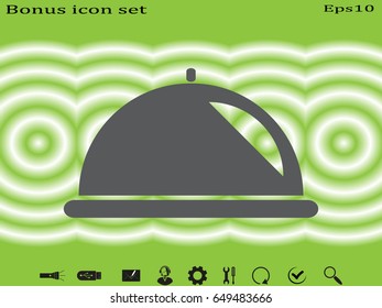 tray icon, vector illustration eps10