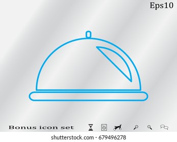 tray icon, vector illustration eps10