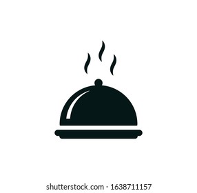 Tray icon vector logo template flat style illustration