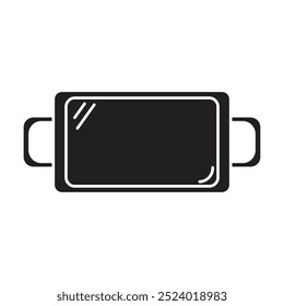 tray icon vector on white background