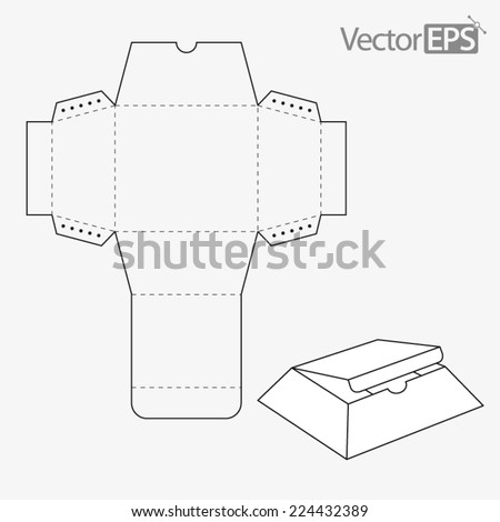 Tray and lid with inclining side panels