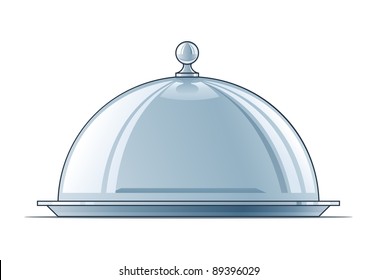 tray with lid vector illustration isolated on white background