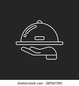 Tray line icon