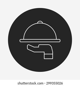Tray line icon