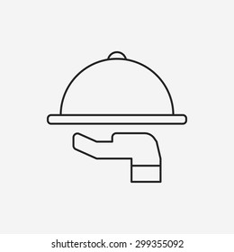 Tray line icon
