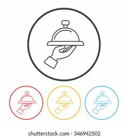 Tray line icon