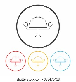 Tray line icon