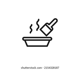 Tray premium line icon. Simple high quality pictogram. Modern outline style icons. Stroke vector illustration on a white background. 