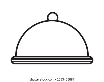 tray server dish isolated icon vector illustration design