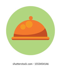 tray server dish isolated icon vector illustration design