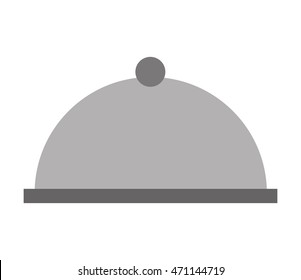tray server dish isolated icon vector illustration design