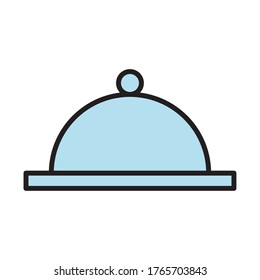 diseño vectorial del estilo de relleno del servidor de la bandeja