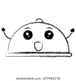 tray server kawaii character