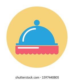 tray server menu isolated icon vector illustration design