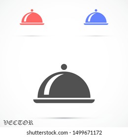 tray vector icon. fast food tray. restaurant tray. tray for removal. 10 eps icon icons. flat icon design.