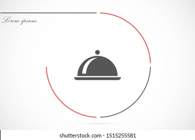 tray vector icon. fast food tray. restaurant tray. tray for removal. 10 eps icon icons. flat icon design.