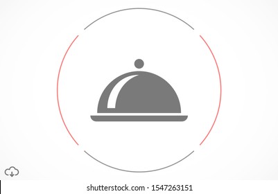 tray vector icon. fast food tray. restaurant tray. tray for removal. 10 eps icon icons. flat icon design.