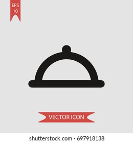 Tray vector icon, illustration symbol