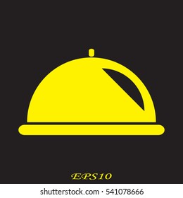 trays, dishes, icon, vector illustration EPS 10