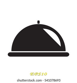 trays, dishes, icon, vector illustration EPS 10