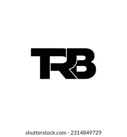 vector de diseño de logotipo de monograma de letras TRB