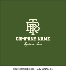 TRB letter monogram logo design 