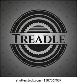 Treadle dark icon or emblem. Vector Illustration. Detailed.