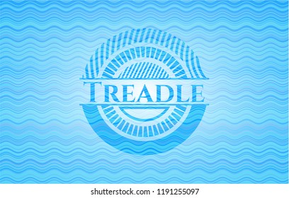 Treadle water concept badge.