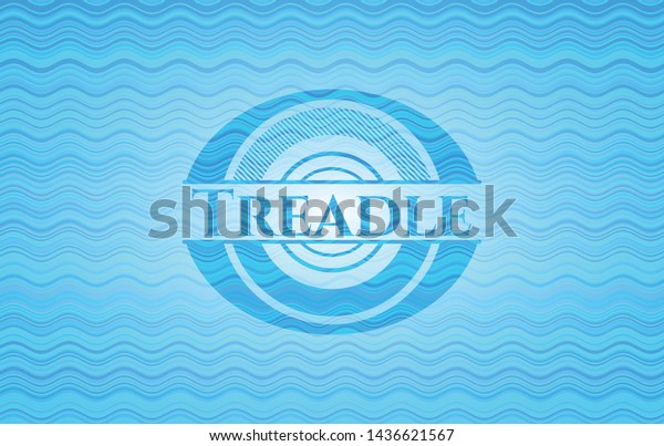 Treadle Water Wave Concept Badge Background Stock Vector (Royalty Free ...