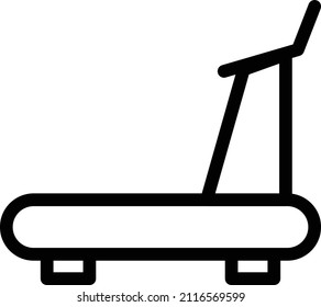Treadmil Vector illustration on a transparent background.Premium quality symmbols.Stroke vector icon for concept and graphic design.